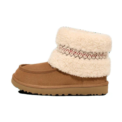 (W) UGG Mini Heritage Braid Chestnut