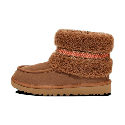 (W) UGG Mini Heritage Braid Hardwood