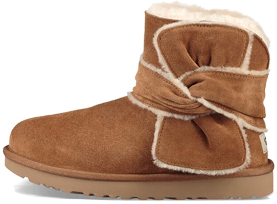 (Women) UGG Mini Spill Seam Bow Lacing Fleece Lined Brown 1095701-CHE Buy (Women) UGG Mini Spill Seam Bow Lacing Fleece Lined Brown 1095701-CHE
