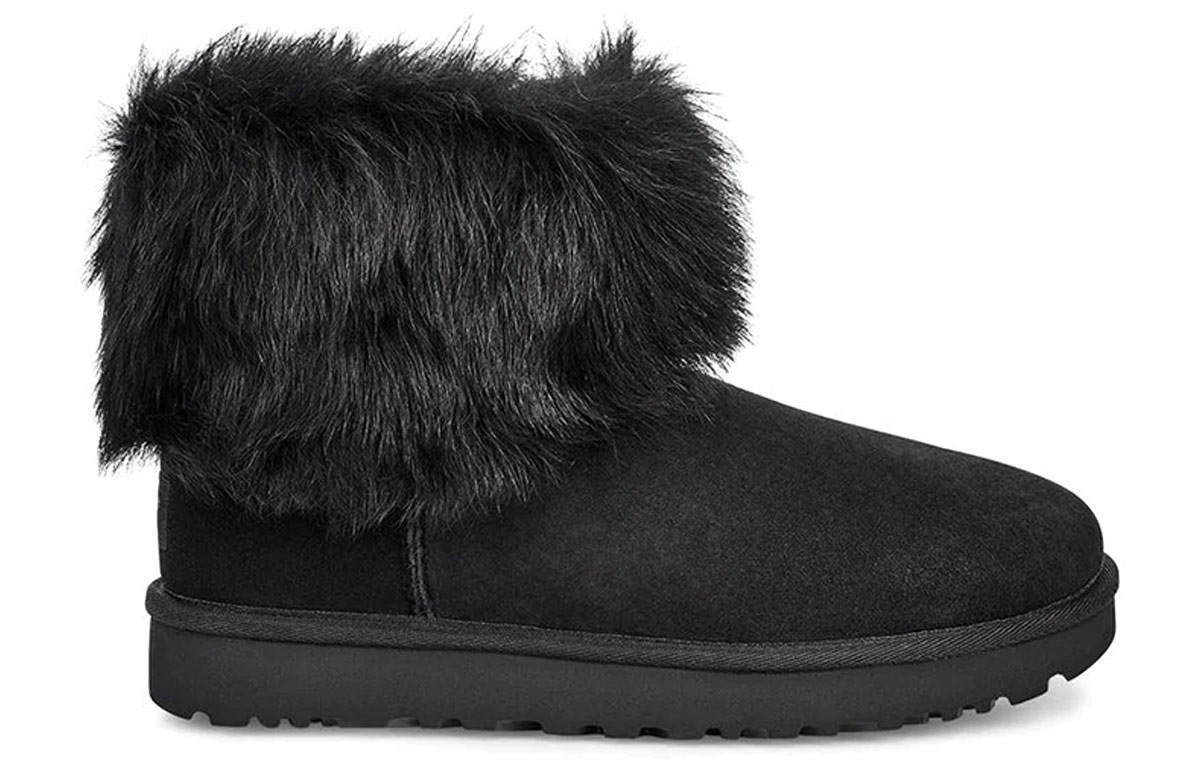 Order (W) UGG迷你托斯卡纳黑色翻边靴 1102991-BLK