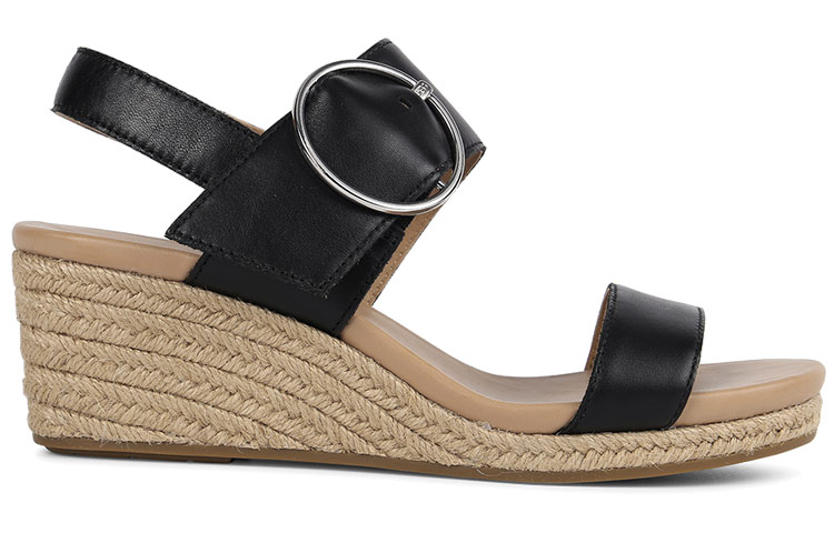 (W) UGG Navee Sandals Black Brown 圖 2