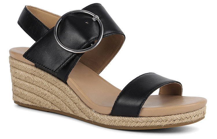 (W) UGG Navee Sandals Black Brown 圖 3