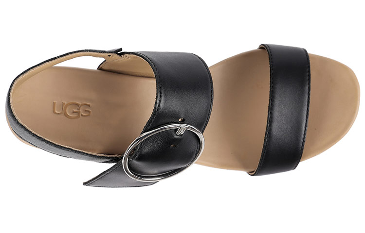 (W) UGG Navee Sandals Black Brown 圖 4