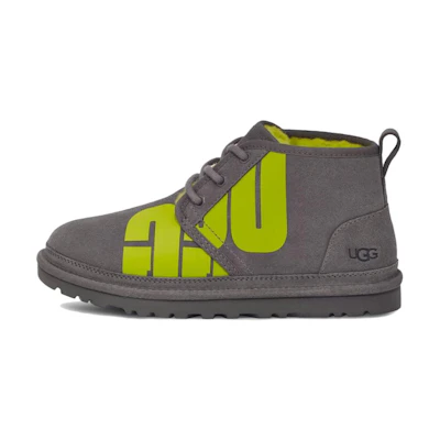 (W) UGG Neumel Boot Chopd Charcoal Key Lime