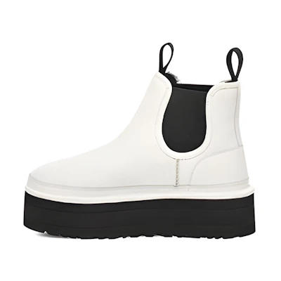 (W) UGG Neumel Platform Chelsea Boot 'Pebbled White'