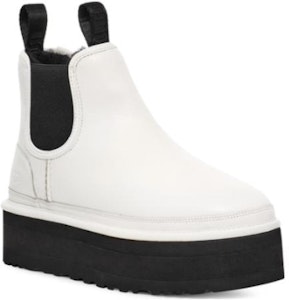 (W) UGG Neumel Platform Chelsea Boot 'Pebbled White' Putih Bertekstur 1130533-PDWH Order (W) UGG Neumel Platform Chelsea Boot 'Pebbled White' Putih Bertekstur 1130533-PDWH
