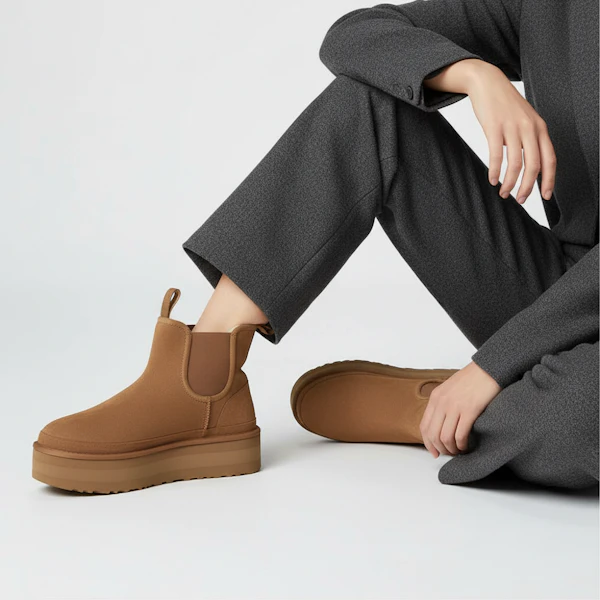 (W) UGG Neumel Platform Chelsea Boot Coklat Chestnut 1134526-CHE Order (W) UGG Neumel Platform Chelsea Boot Coklat Chestnut 1134526-CHE