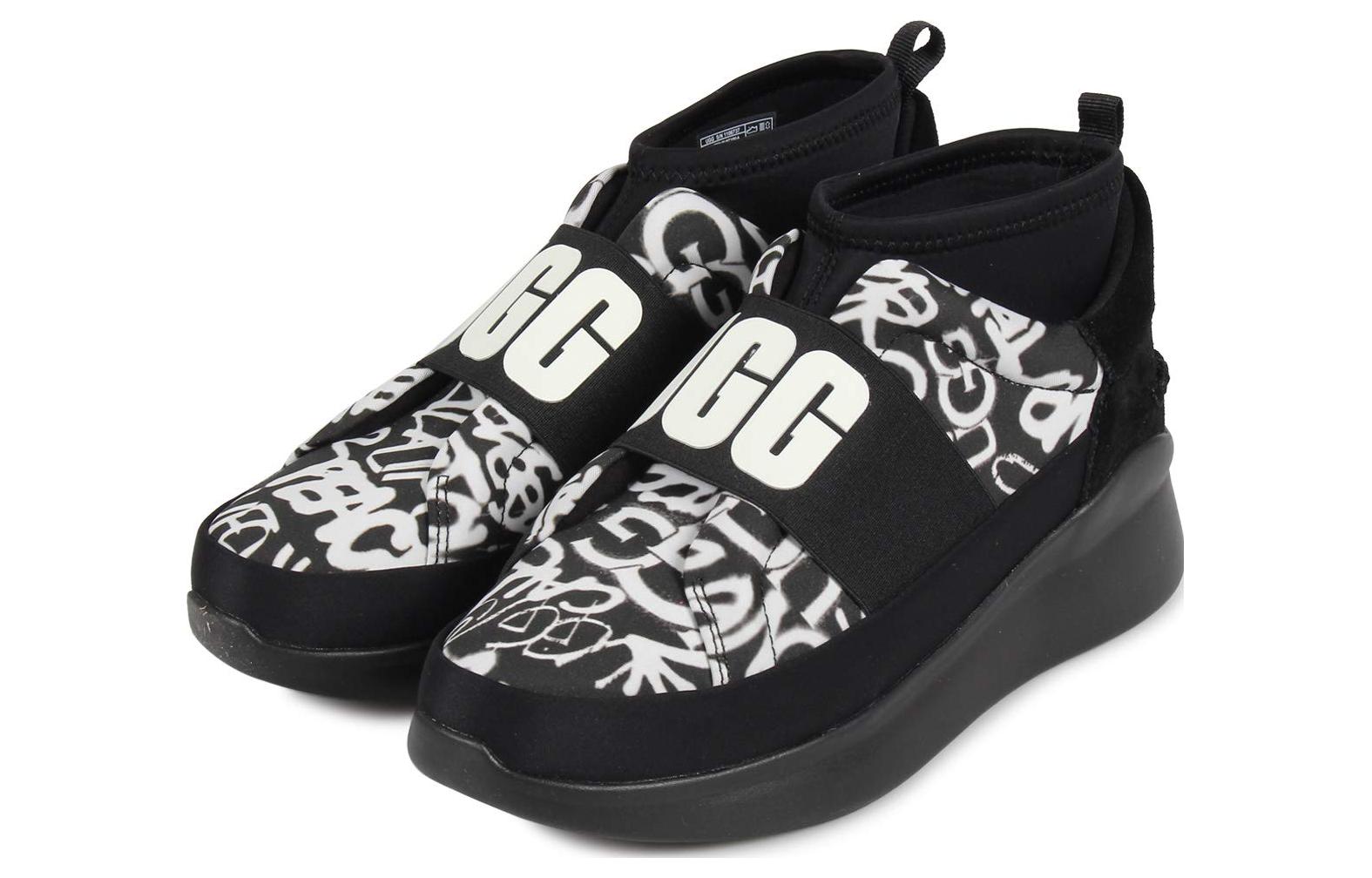 Lookbook (W) UGG Neutra 涂鸦流行运动鞋'黑白' 1106737
