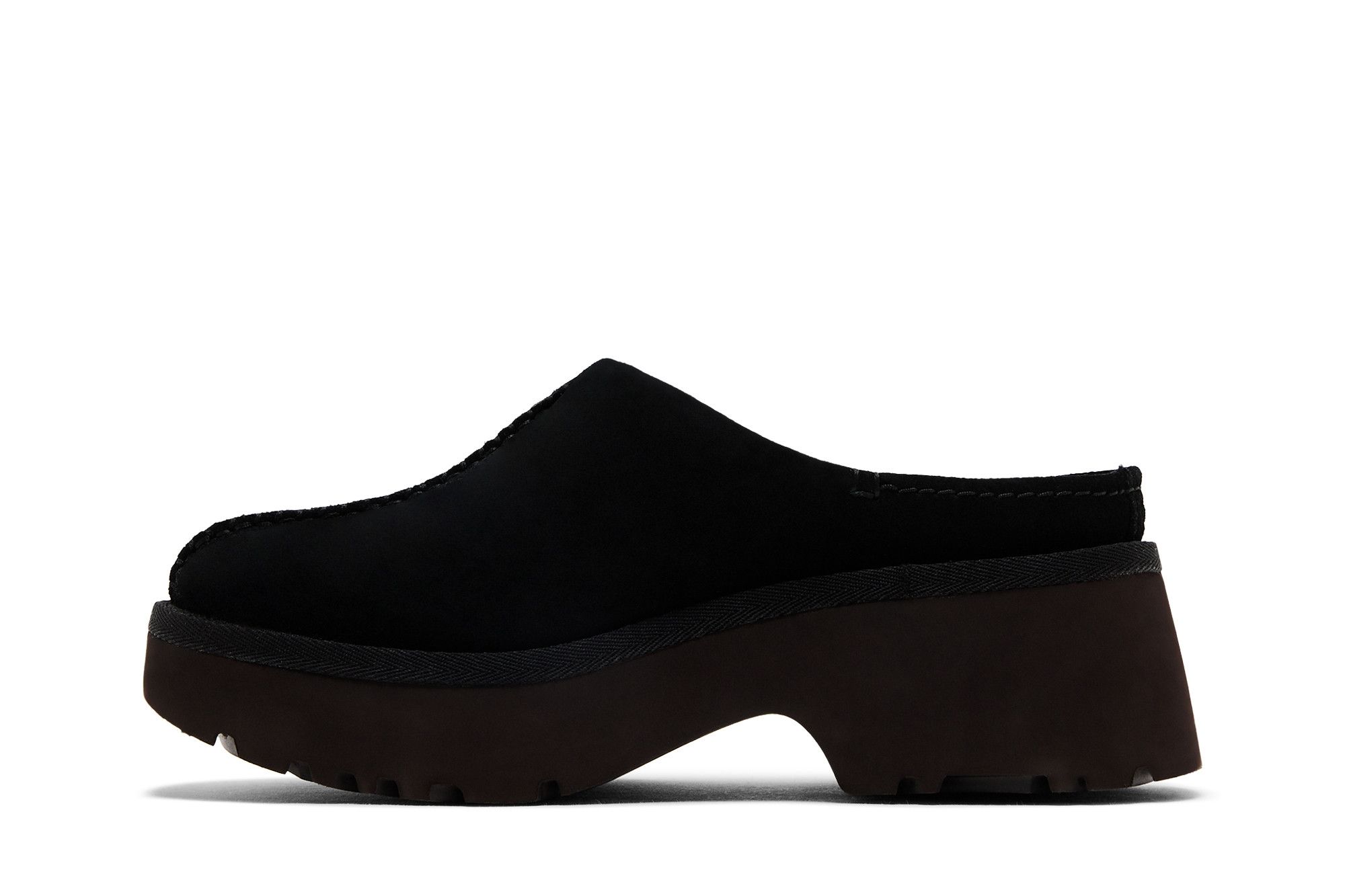 Shop UGG 麂皮 舒適簡約 包頭拖鞋 女款 黑色