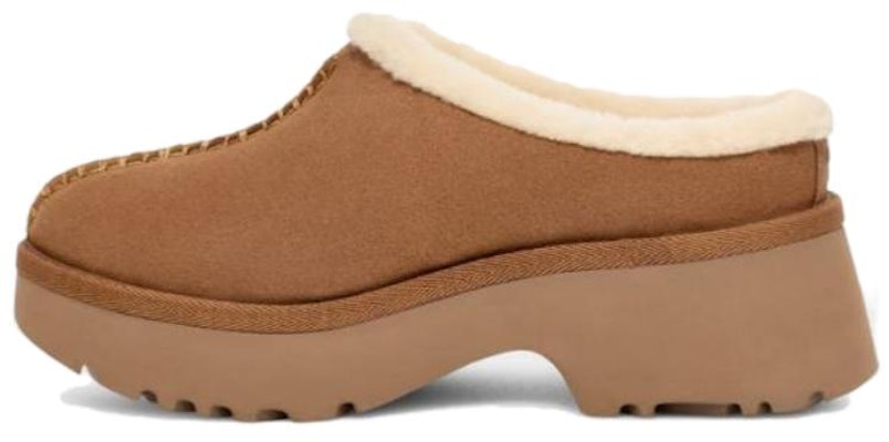 (Women) UGG New Heights Cozy Clog 'Chestnut' 1162510-CHE Buy (Women) UGG New Heights Cozy Clog 'Chestnut' 1162510-CHE