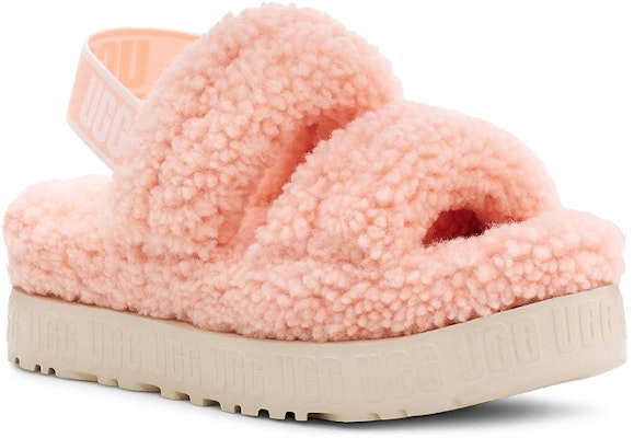 UGG Oh Fluffita 耐磨防滑 毛茸露趾休閒涼鞋 女款 淺粉色 Lookbook UGG Oh Fluffita 耐磨防滑 毛茸露趾休閒涼鞋 女款 淺粉色