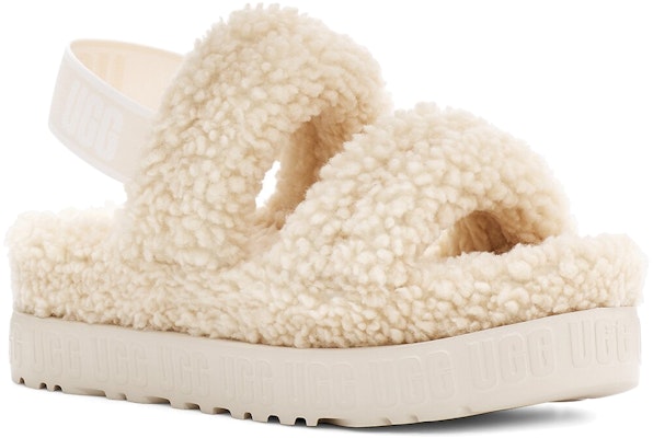 (W) Sandal Olahraga UGG Oh Fluffita Open Toe Flat Heel Outdoor 1120876-NAT Lookbook (W) Sandal Olahraga UGG Oh Fluffita Open Toe Flat Heel Outdoor 1120876-NAT