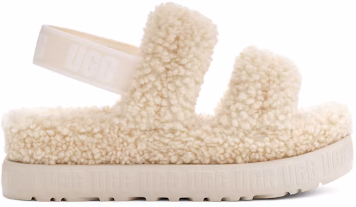 Lookbook (Women) UGG Oh Fluffita Outdoor Open Toe Flat Heel Sports Sandals 1120876-NAT