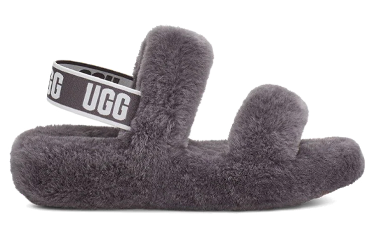 Order UGG Oh Yeah 毛毛厚底休閒涼鞋 女款 灰色
