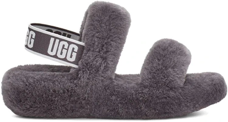 UGG Oh Yeah 毛毛厚底休閒涼鞋 女款 灰色 Order UGG Oh Yeah 毛毛厚底休閒涼鞋 女款 灰色
