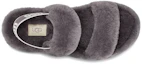 Shop UGG Oh Yeah 毛毛厚底休閒涼鞋 女款 灰色