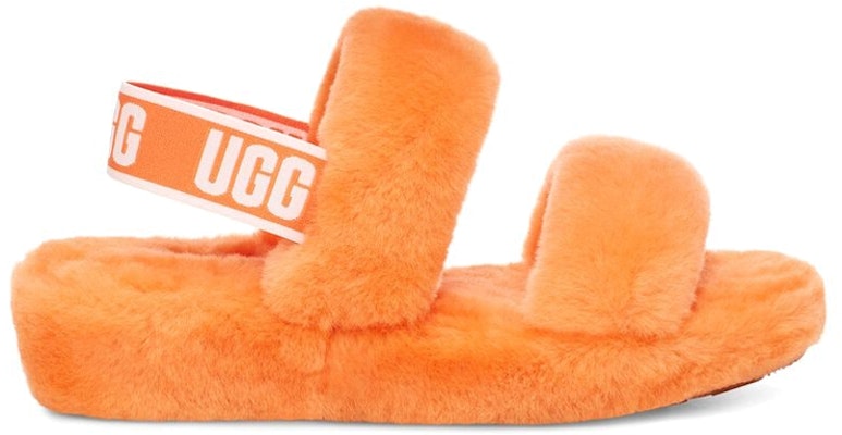 UGG Oh Yeah 戶外露趾平底毛毛厚底涼鞋 女款 橙色 Order UGG Oh Yeah 戶外露趾平底毛毛厚底涼鞋 女款 橙色
