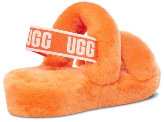 UGG Oh Yeah 戶外露趾平底毛毛厚底涼鞋 女款 橙色 Purchase UGG Oh Yeah 戶外露趾平底毛毛厚底涼鞋 女款 橙色