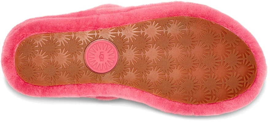 UGG Oh Yeah 舒適厚底 毛毛運動涼鞋 女款 草莓紅 Details for UGG Oh Yeah 舒適厚底 毛毛運動涼鞋 女款 草莓紅