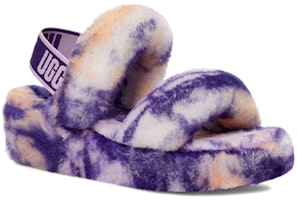 UGG Oh Yeah 羊皮毛一體 舒適休閒 時尚涼拖鞋 女款 紫羅蘭 Lookbook UGG Oh Yeah 羊皮毛一體 舒適休閒 時尚涼拖鞋 女款 紫羅蘭