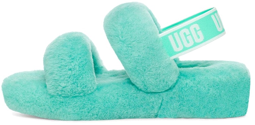 UGG Oh Yeah 毛毛厚底涼鞋 女款 淺綠 Buy UGG Oh Yeah 毛毛厚底涼鞋 女款 淺綠