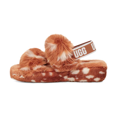 (W) UGG Oh Yeah Slide Natural Spots