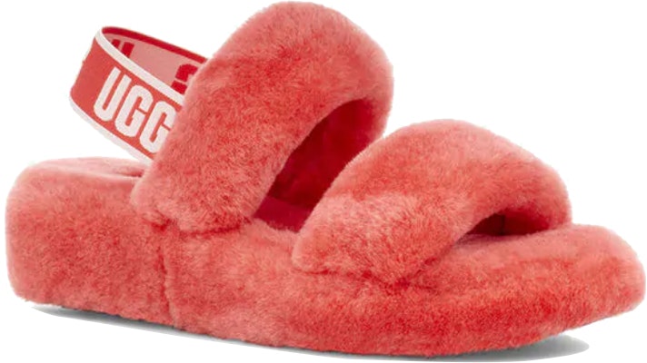 (W) UGG Oh Yeah Slide Pop Coral Wanita 1107953-PCRL Lookbook (W) UGG Oh Yeah Slide Pop Coral Wanita 1107953-PCRL
