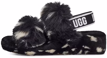 (Women) UGG Oh Yeah Spots Slide Black 1118165-BLK (Women) UGG Oh Yeah Spots Slide Black 1118165-BLK