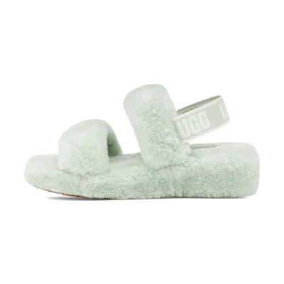 (W) UGG Oh Yeah Thick Sole Sandals Mint Green