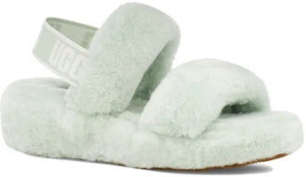 UGG Oh Yeah 毛毛厚底涼鞋 女款 薄荷綠 Order UGG Oh Yeah 毛毛厚底涼鞋 女款 薄荷綠