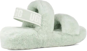 UGG Oh Yeah 毛毛厚底涼鞋 女款 薄荷綠 Lookbook UGG Oh Yeah 毛毛厚底涼鞋 女款 薄荷綠