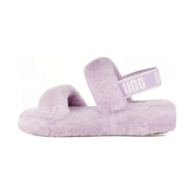 (W) UGG Oh Yeah Thick Sole Sandals Purple