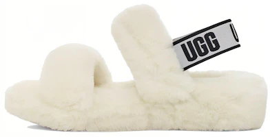 (Women) UGG Oh Yeah Thick Sole White Slippers 1107953-WHT (Women) UGG Oh Yeah Thick Sole White Slippers 1107953-WHT