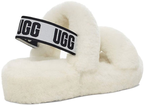 (W) UGG Oh Yeah Tapak Tebal Selipar Putih 1107953-WHT Lookbook (W) UGG Oh Yeah Tapak Tebal Selipar Putih 1107953-WHT