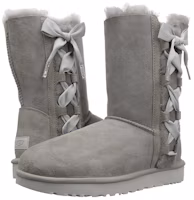 Lookbook UGG 頭層牛皮 舒適耐磨 中筒 雪地靴 女款 灰色