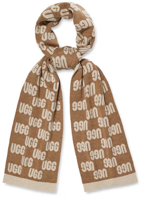 (Women) UGG Plaid Logo Knit Scarf Brown 22665-CHMU Buy (Women) UGG Plaid Logo Knit Scarf Brown 22665-CHMU