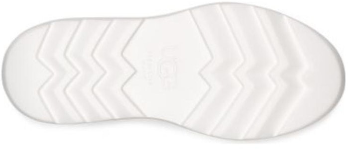 UGG 頭層牛皮圓頭齒輪厚底鞋 女款 閃亮白黑 Details for UGG 頭層牛皮圓頭齒輪厚底鞋 女款 閃亮白黑