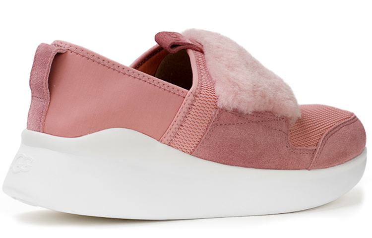 Lookbook UGG 舒適輕便時尚 墊高鞋 女式 粉紅色
