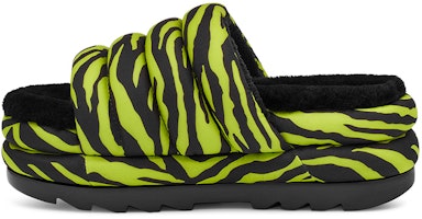 (Women) UGG Platform Maxi Slide 'Zebra Print Lime' 1127075-KLM (Women) UGG Platform Maxi Slide 'Zebra Print Lime' 1127075-KLM