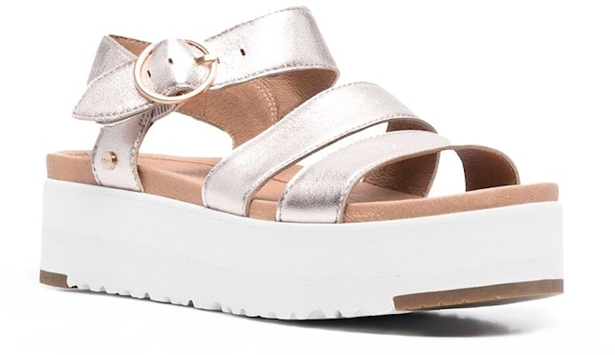 UGG 金屬質感厚底涼鞋 女款 銀色 Order UGG 金屬質感厚底涼鞋 女款 銀色