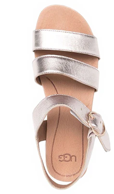 (W) UGG 厚底メタリックシルバーサンダル (UGG Atsuzoko Metarikku Shirubā Sandaru) 16677146-GATA Shop (W) UGG 厚底メタリックシルバーサンダル (UGG Atsuzoko Metarikku Shirubā Sandaru) 16677146-GATA