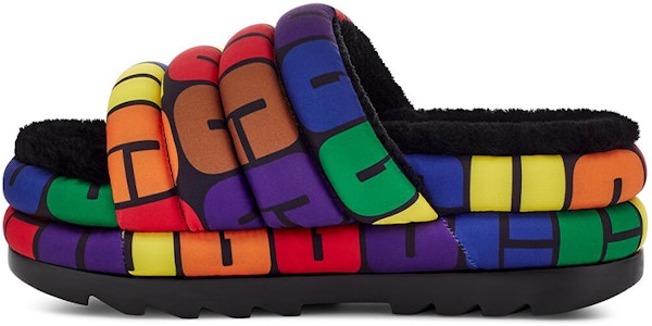 (W) UGG 플랫폼 슬라이드 '블랙 레인보우' 1127076-RLG Buy (W) UGG 플랫폼 슬라이드 '블랙 레인보우' 1127076-RLG