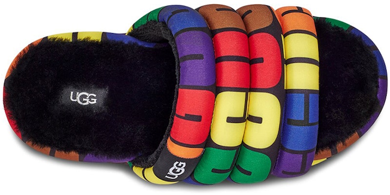 (Women) UGG Pride Slide 'Black Multi' 1127076-RLG Shop (Women) UGG Pride Slide 'Black Multi' 1127076-RLG