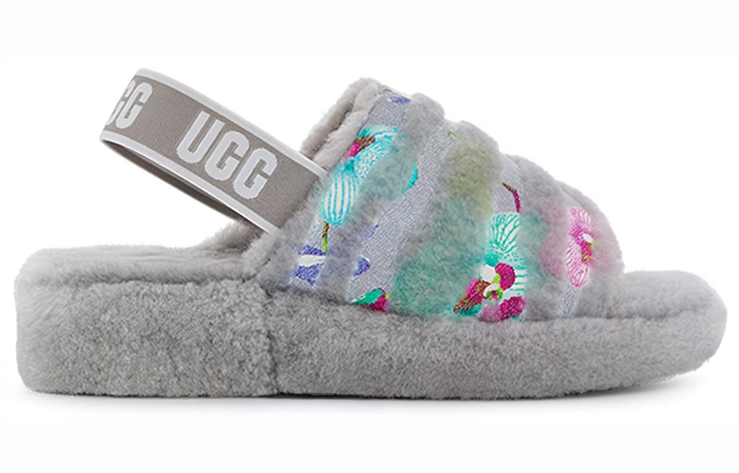 Order (W) UGGプラットフォームスライド「グレータイガーフローラル」 1127055-CBB