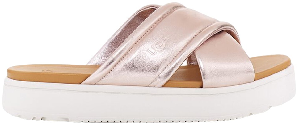 UGG 皮革 金屬厚底 時尚涼鞋 女款 粉色 Order UGG 皮革 金屬厚底 時尚涼鞋 女款 粉色