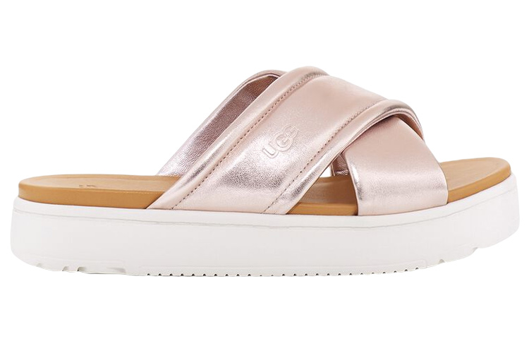 Order (W) UGG Plataforma Slide 'Cuero Rosa Metálico' 1124995-RGMT