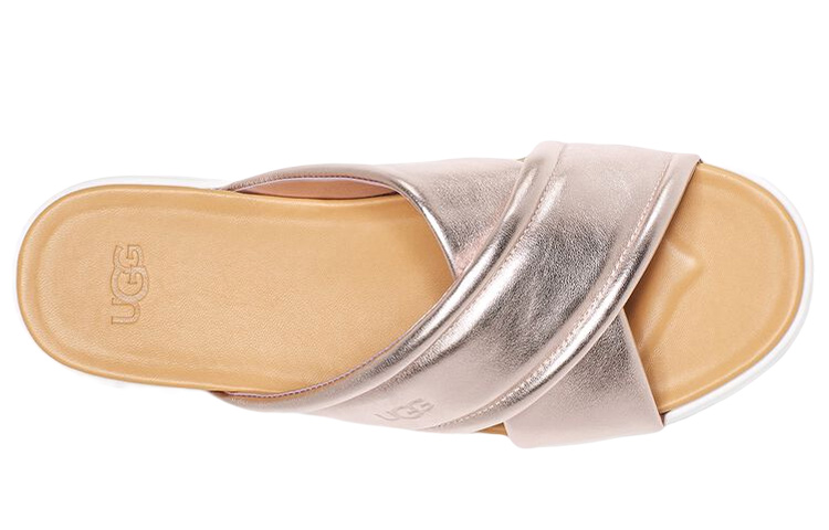 Shop (W) UGG Plataforma Slide 'Cuero Rosa Metálico' 1124995-RGMT