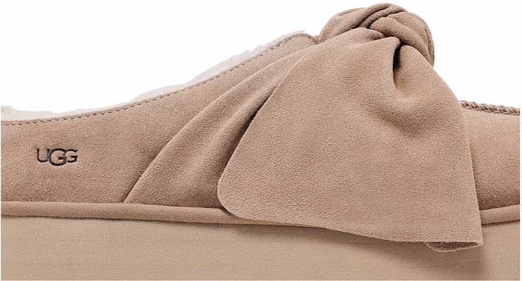 (W) UGG Platform Instapper Met Strik ''Sand'' Slipper 1176290-SAN Order (W) UGG Platform Instapper Met Strik ''Sand'' Slipper 1176290-SAN