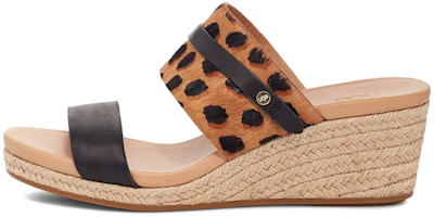 (Women) UGG Platform Wedge Slide 'Brown Leather' 1128359-BLBT (Women) UGG Platform Wedge Slide 'Brown Leather' 1128359-BLBT