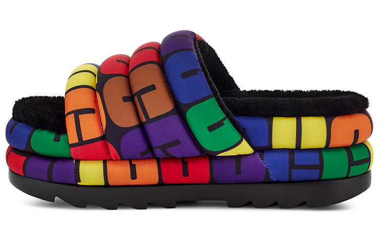 (Women) UGG Pride Slide 'Black Multi' 1127076-RLG